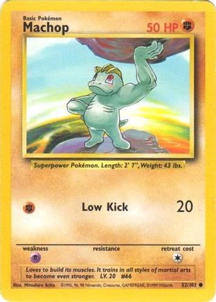 Machop (52/102) [Base Set Unlimited] | Silver Goblin