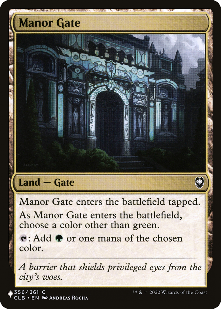 Manor Gate [The List] | Silver Goblin