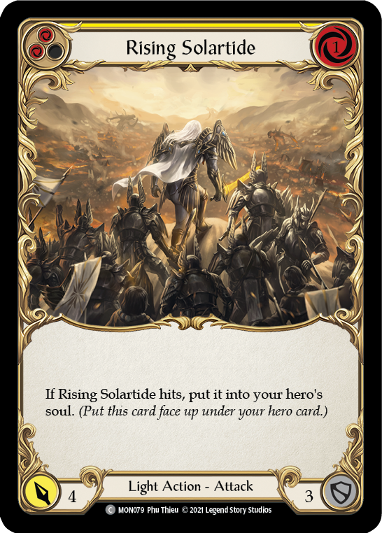 Rising Solartide (Yellow) [MON079] (Monarch)  1st Edition Normal | Silver Goblin