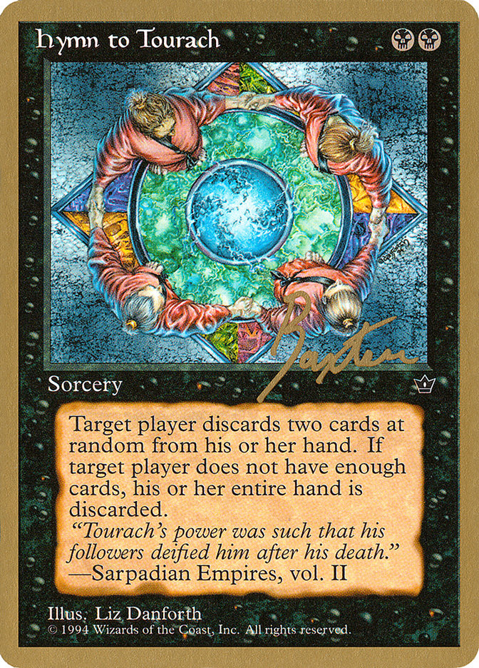 Hymn to Tourach (Circle) (George Baxter) [Pro Tour Collector Set] | Silver Goblin