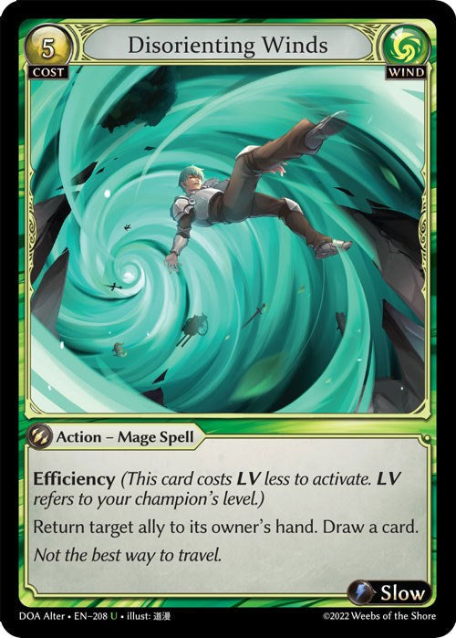 Disorienting Winds (208) [Dawn of Ashes: Alter Edition] Foil