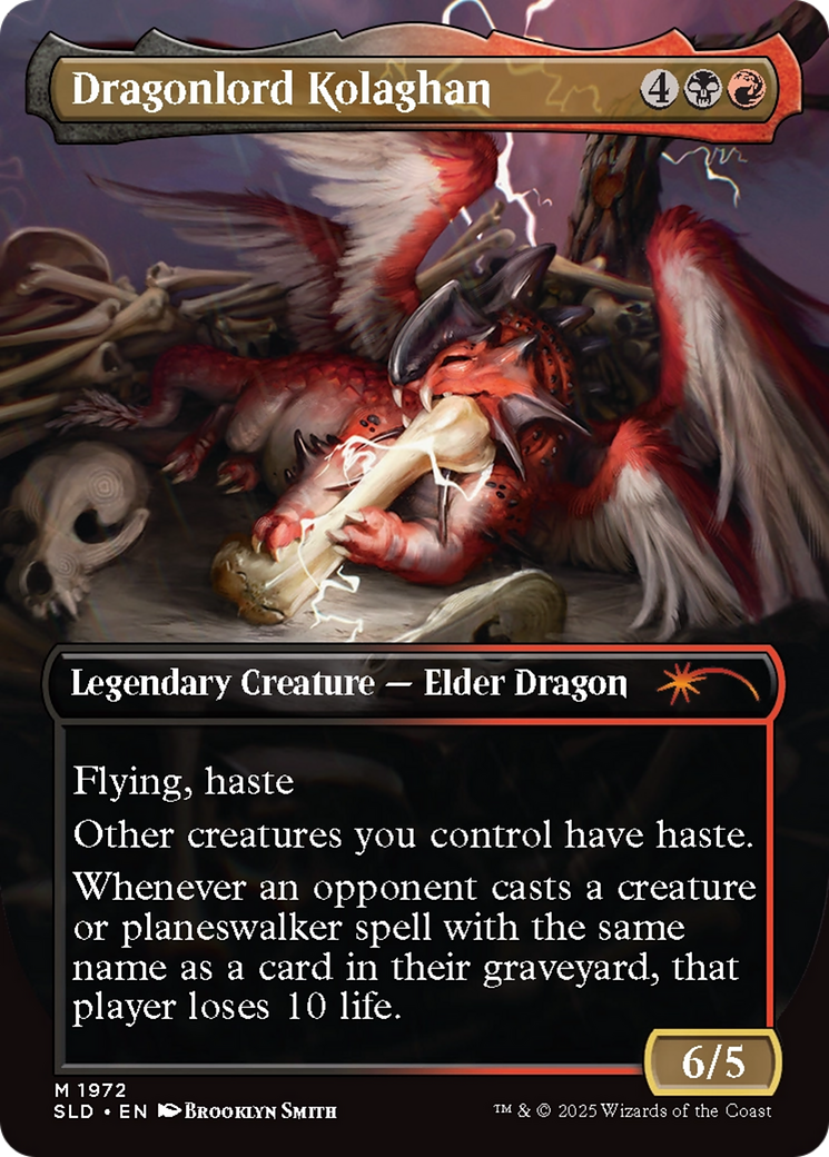 Dragonlord Kolaghan // Dragonlord Kolaghan (1972) Foil - Secret Lair Drop