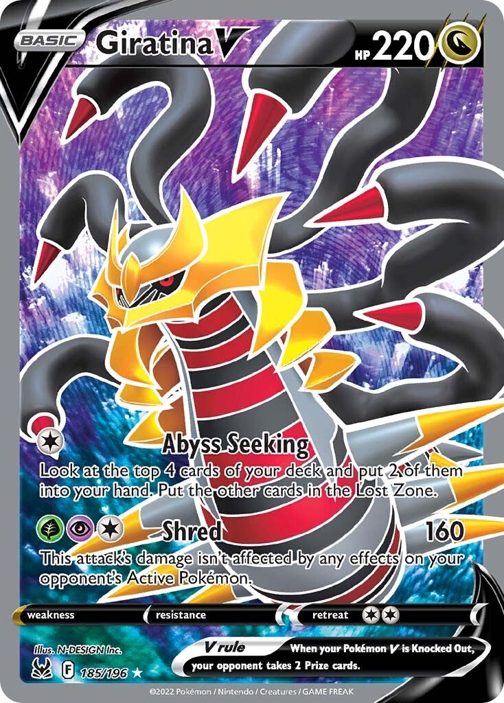 Giratina V (185/196) [Sword & Shield: Lost Origin] | Silver Goblin