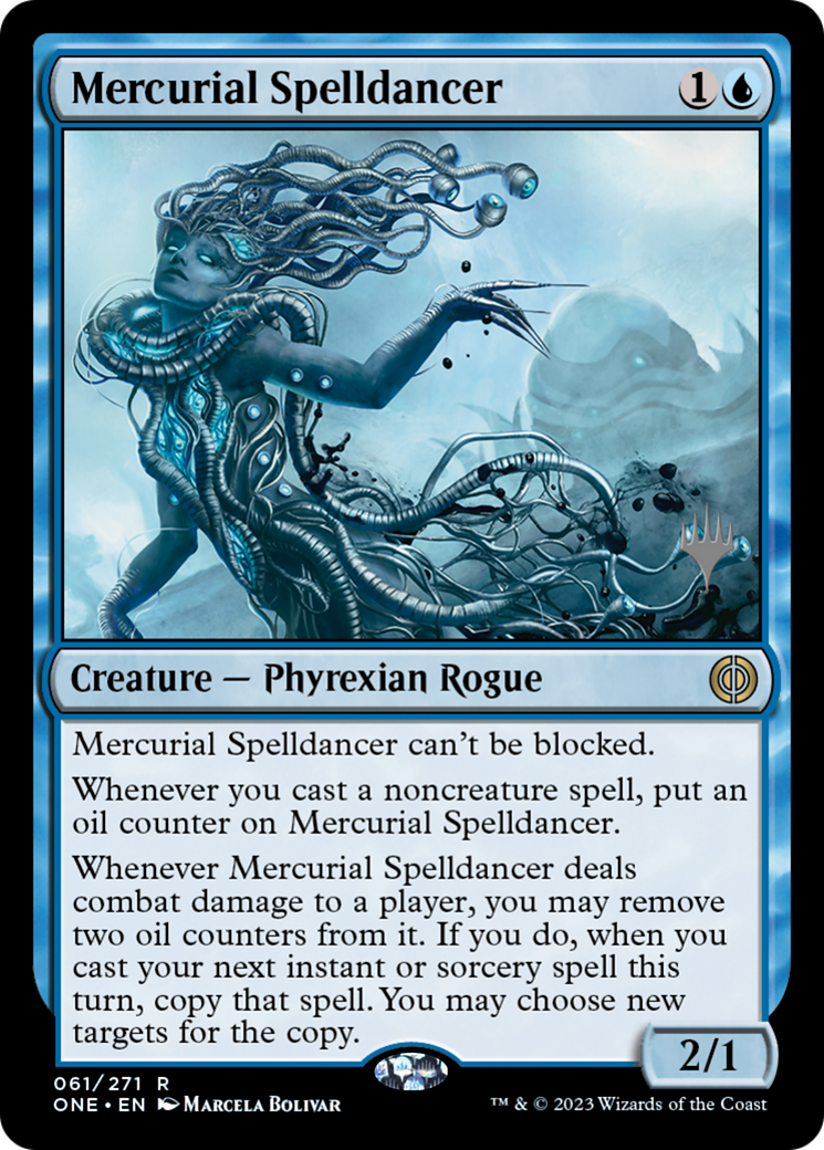 Mercurial Spelldancer (Promo Pack) [Phyrexia: All Will Be One Promos] | Silver Goblin