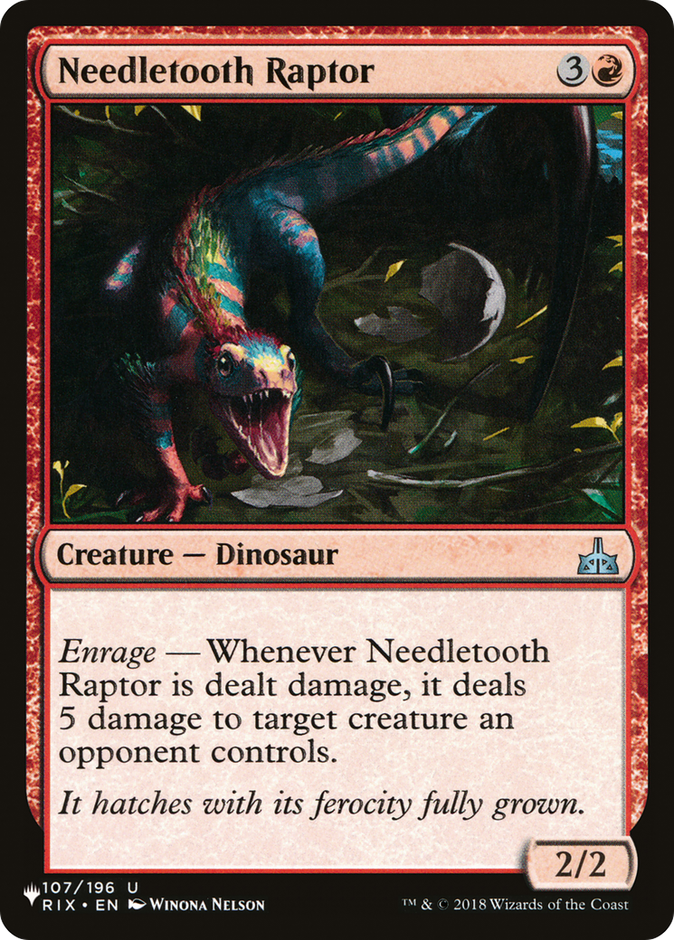 Needletooth Raptor (RIX-107)