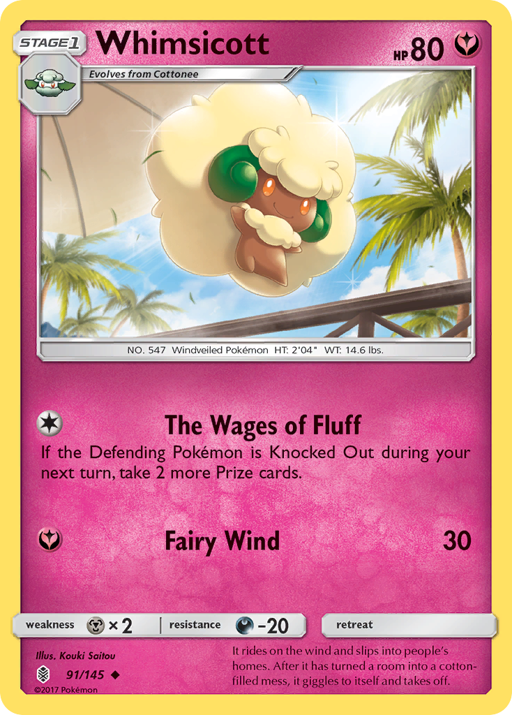 Whimsicott (91/145) [Sun & Moon: Guardians Rising] | Silver Goblin