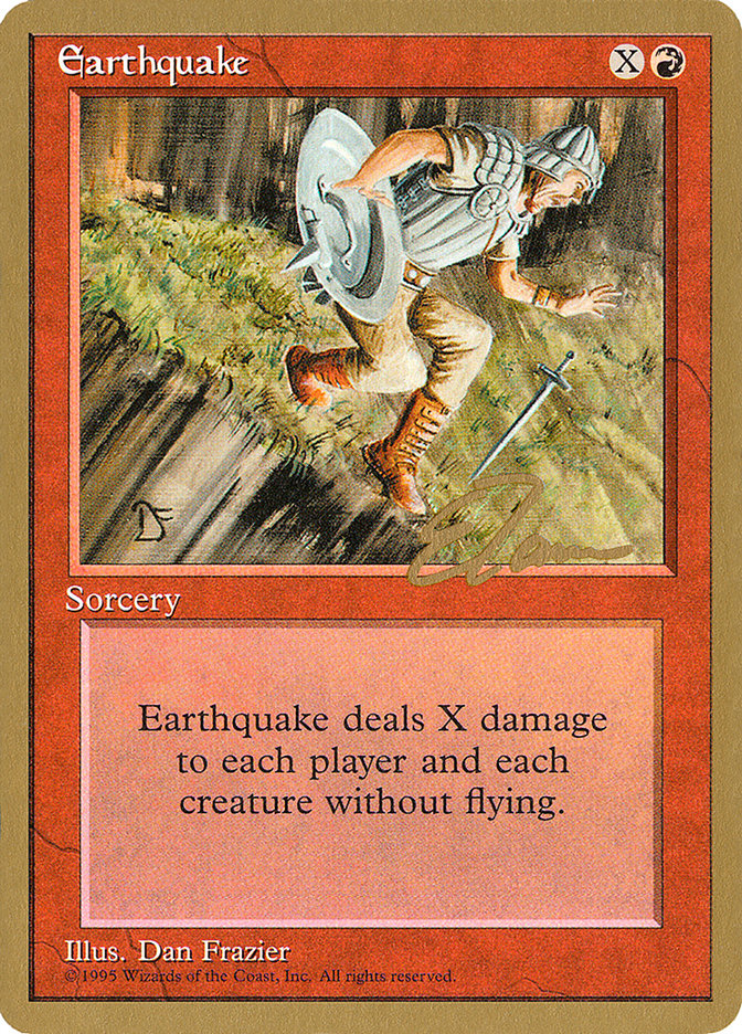 Earthquake (Eric Tam) [Pro Tour Collector Set] | Silver Goblin