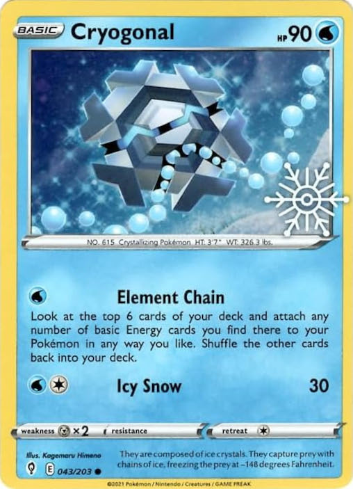 Cryogonal (043/203) (Holiday Calendar) [Sword & Shield: Evolving Skies] | Silver Goblin