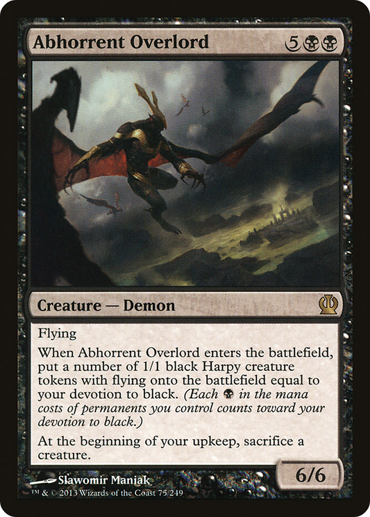 Abhorrent Overlord [Theros] Foil