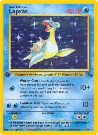 Lapras (10/62) [Fossil Unlimited] | Silver Goblin