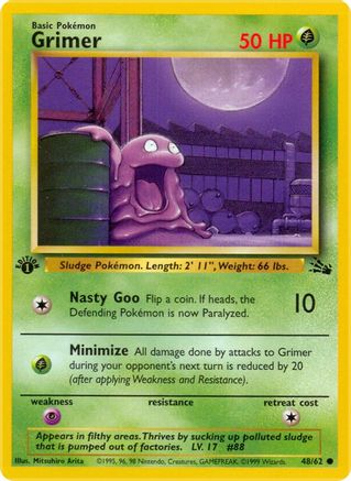 Grimer (48/62) [Fossil Unlimited] | Silver Goblin