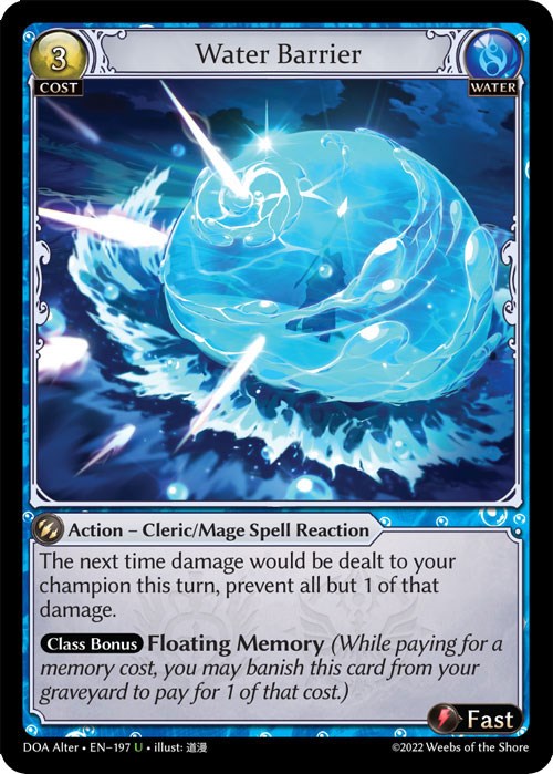 Water Barrier (197) [Dawn of Ashes: Alter Edition] Foil
