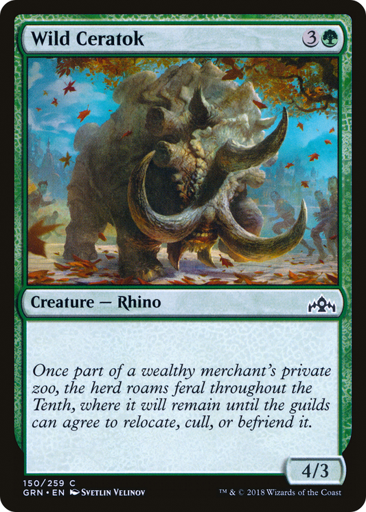 Wild Ceratok [Guilds of Ravnica] Foil