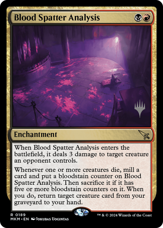Blood Spatter Analysis (Promo Pack) [Murders at Karlov Manor Promos] Foil