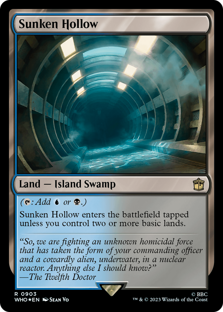 Sunken Hollow (Surge Foil) [Doctor Who] | Silver Goblin