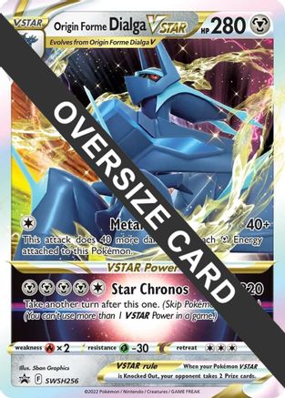 Origin Forme Dialga VSTAR (SWSH256) (Jumbo Card) [Sword & Shield: Black Star Promos] | Silver Goblin