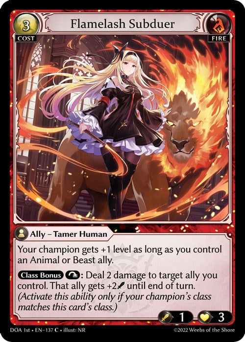 Flamelash Subduer (137) [Dawn of Ashes: 1st Edition] Foil