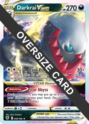 Darkrai VSTAR (099/189) (Jumbo Card) [Sword & Shield: Astral Radiance] | Silver Goblin