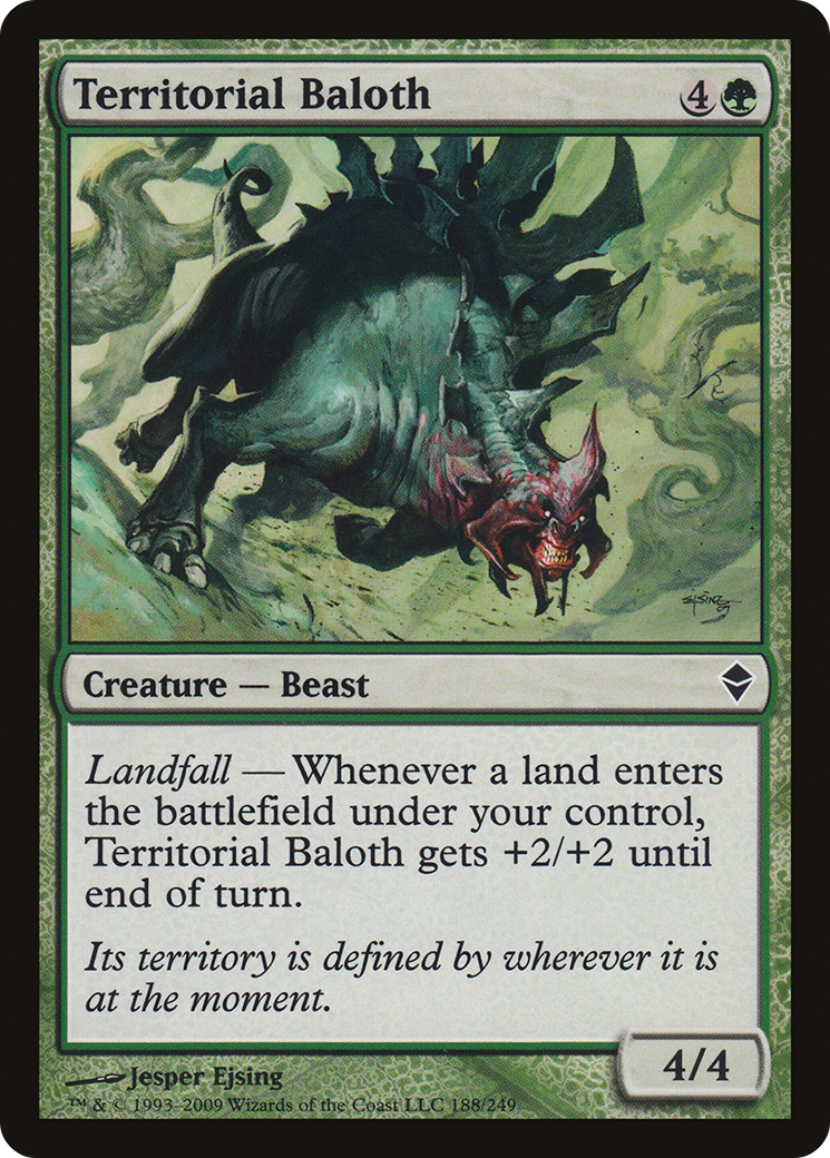 Territorial Baloth [Zendikar] | Silver Goblin