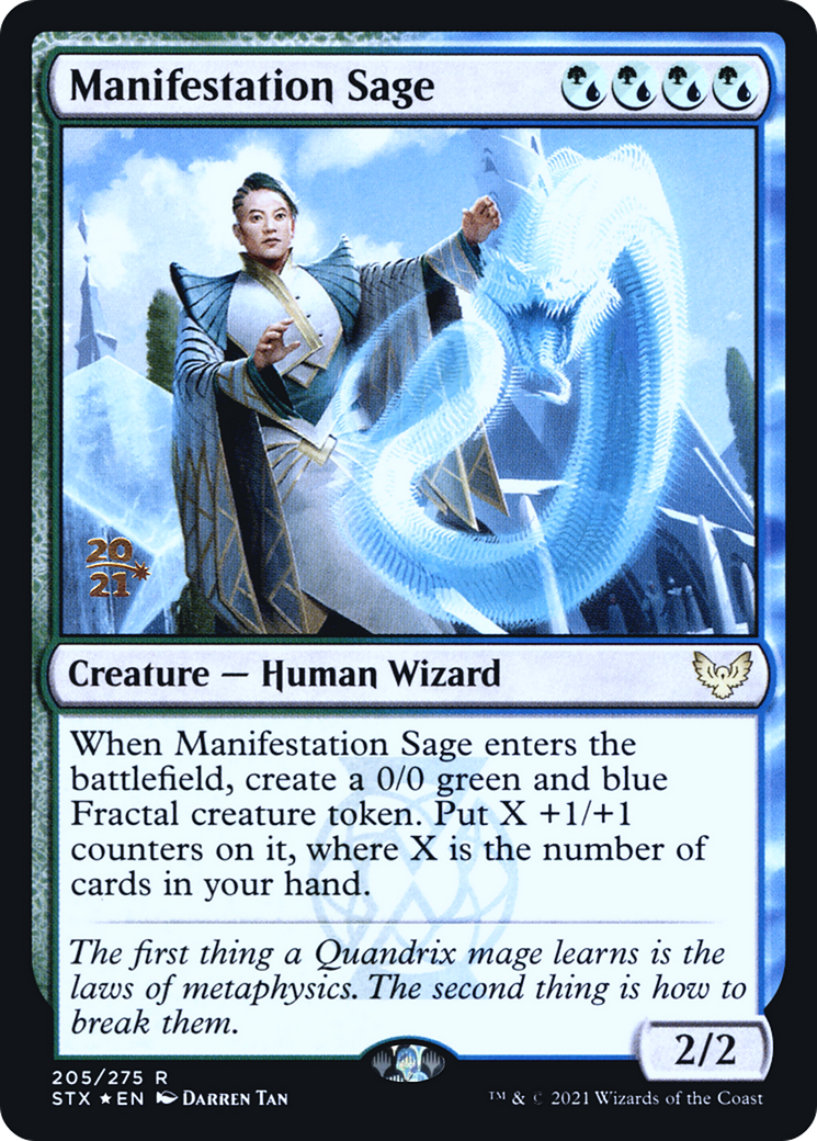 Manifestation Sage [Strixhaven: School of Mages Prerelease Promos] | Silver Goblin