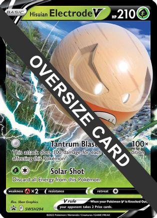 Hisuian Electrode V (SWSH294) (Jumbo Card) [Sword & Shield: Black Star Promos] | Silver Goblin