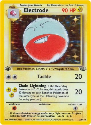 Electrode (2/64) [Jungle 1st Edition] | Silver Goblin