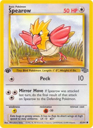 Spearow (62/64) [Jungle Unlimited] | Silver Goblin