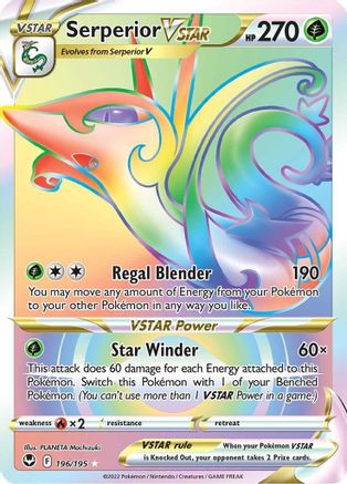 Serperior VSTAR (Secret) (196) Holofoil - Silver Tempest