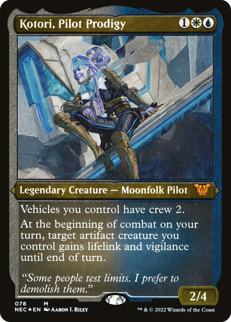 Kotori, Pilot Prodigy (Showcase Display Commander) [Kamigawa: Neon Dynasty Commander] | Silver Goblin