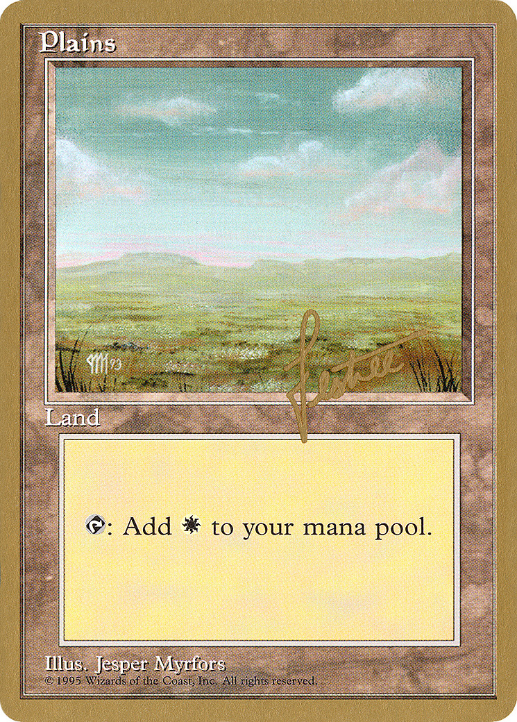 Plains (bl366) (Bertrand Lestree) [Pro Tour Collector Set] | Silver Goblin