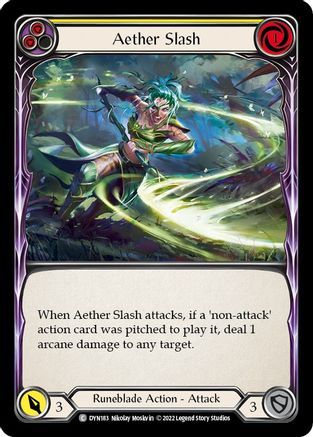 Aether Slash (Yellow)  (DYN183) - Dynasty | Silver Goblin