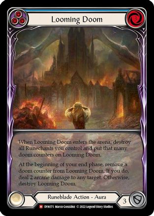 Looming Doom (Extended Art) (DYN175) Rainbow Foil - Dynasty