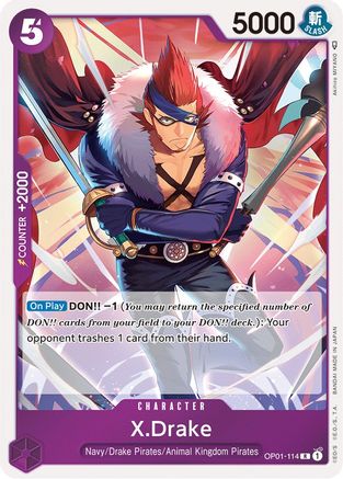 X.Drake (OP01-114) Foil