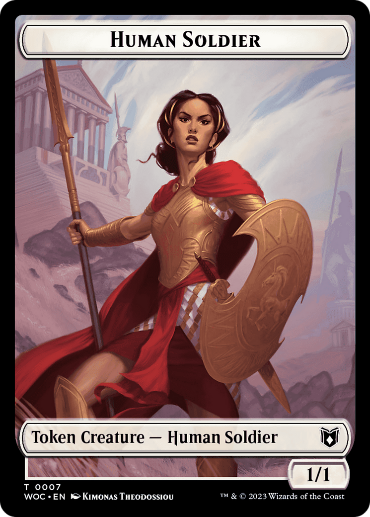 Pirate // Human Soldier Double-Sided Token [Wilds of Eldraine Commander Tokens] | Silver Goblin