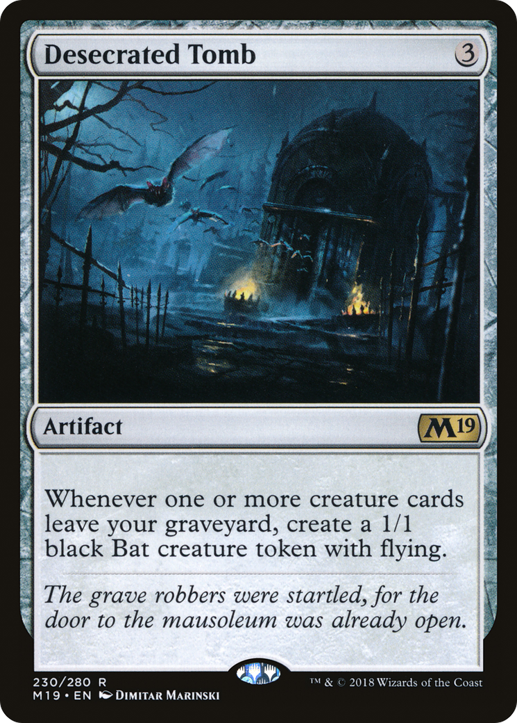 Desecrated Tomb [Core Set 2019] | Silver Goblin