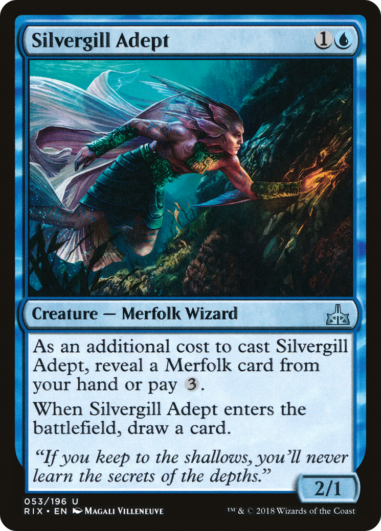 Silvergill Adept [Rivals of Ixalan] | Silver Goblin