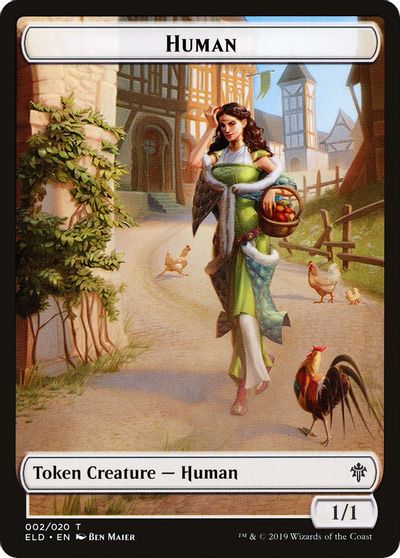 Vraska Emblem // Human Double-Sided Token [Challenger Decks 2020 Tokens] | Silver Goblin