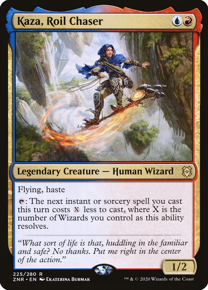 Kaza, Roil Chaser (Promo Pack) [Zendikar Rising Promos] | Silver Goblin