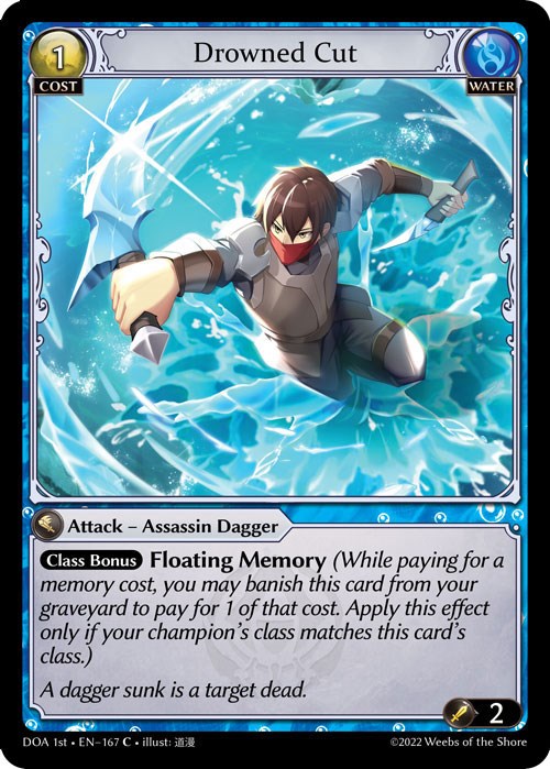 Drowned Cut (167) [Dawn of Ashes: 1st Edition] Foil