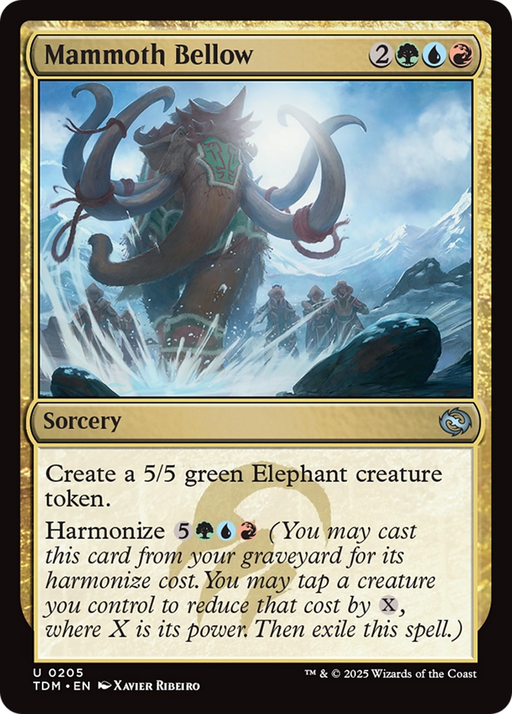 Mammoth Bellow (205) Foil - Tarkir: Dragonstorm
