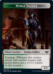 Human (001) // Human Soldier Double-Sided Token [Innistrad: Crimson Vow Tokens] | Silver Goblin