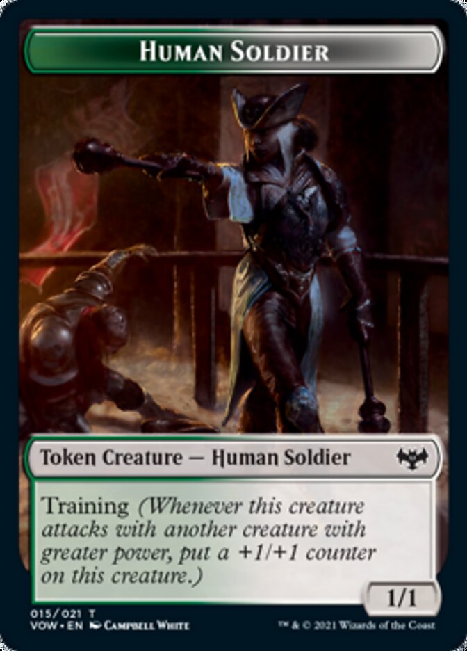 Insect // Human Soldier Double-Sided Token [Innistrad: Crimson Vow Tokens] | Silver Goblin