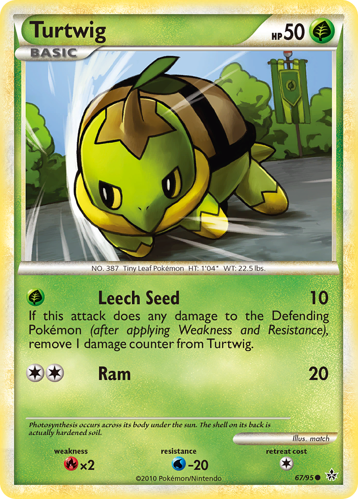 Turtwig (67/95) [HeartGold & SoulSilver: Unleashed] | Silver Goblin