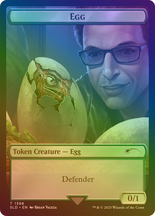 Egg Token (1398) Rainbow Foil - Secret Lair Drop Tokens