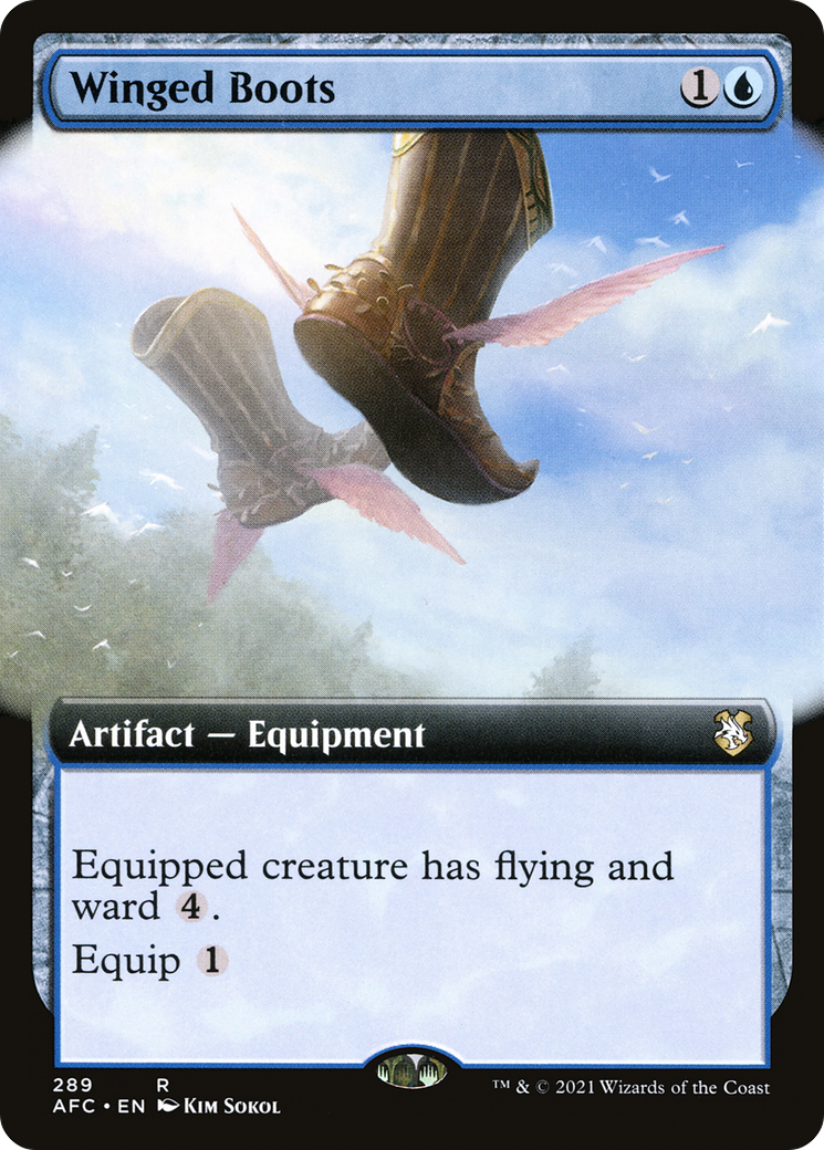 Winged Boots (Extended Art) [Dungeons & Dragons: Adventures in the Forgotten Realms Commander]