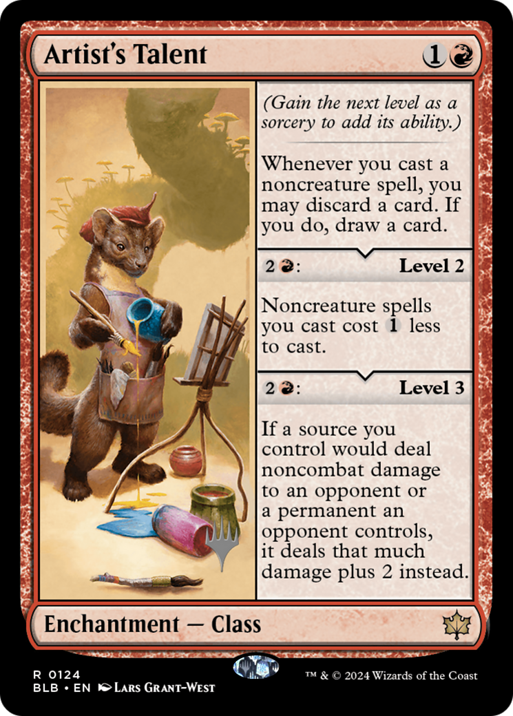 Artist's Talent (Promo Pack) [Bloomburrow Promos] Foil