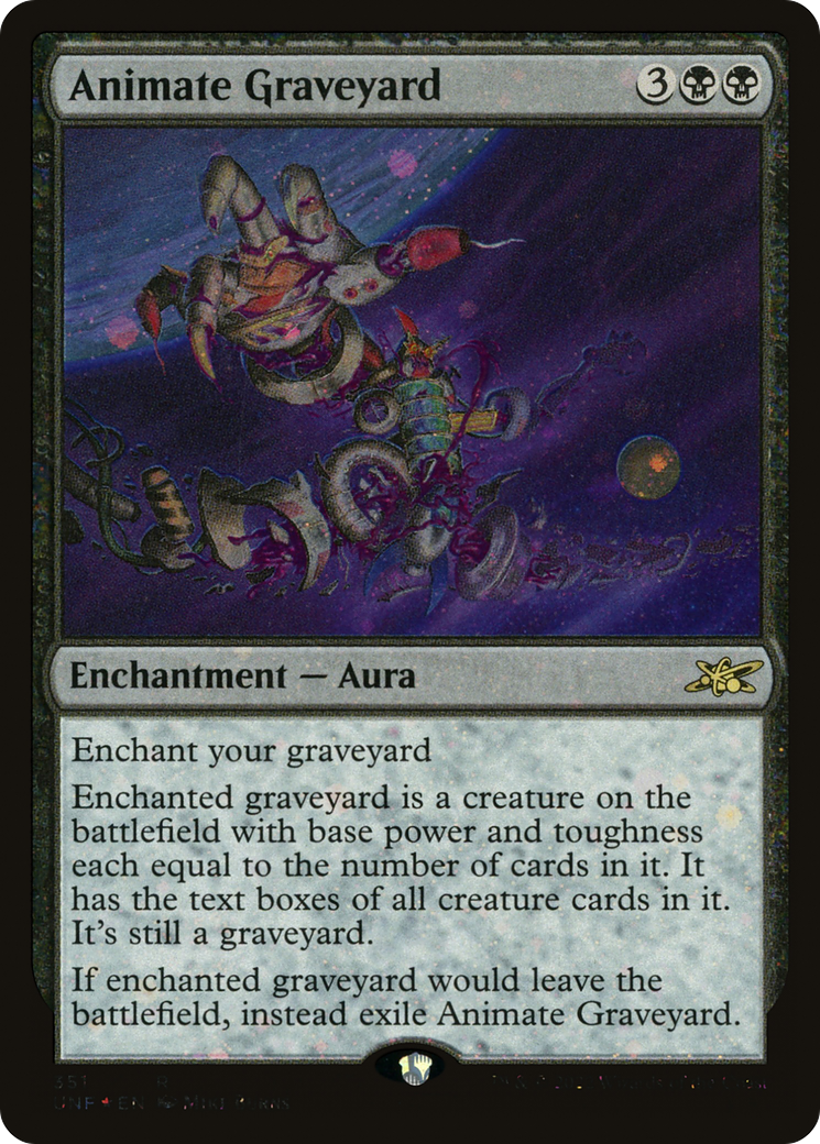 Animate Graveyard (Galaxy Foil) [Unfinity] | Silver Goblin