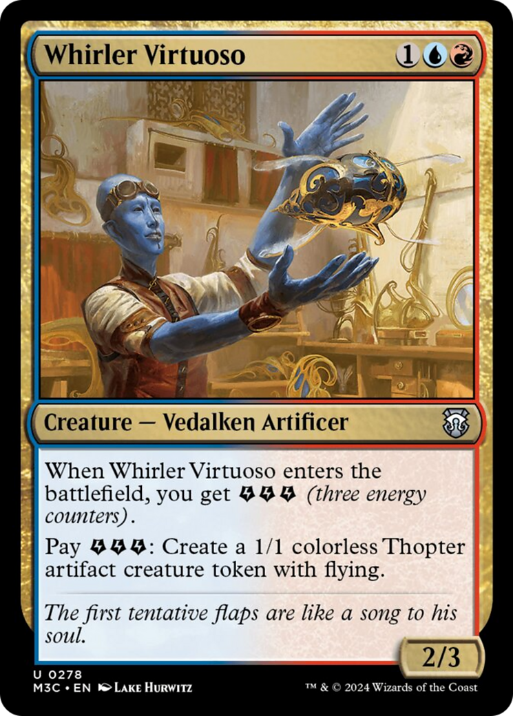 Whirler Virtuoso (Ripple Foil) [Modern Horizons 3 Commander] | Silver Goblin