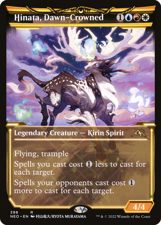 Hinata, Dawn-Crowned (Showcase Soft Glow) [Kamigawa: Neon Dynasty] Foil