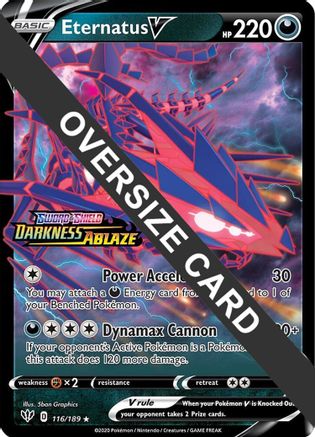 Eternatus V (116/189) (Jumbo Card) [Sword & Shield: Darkness Ablaze] | Silver Goblin